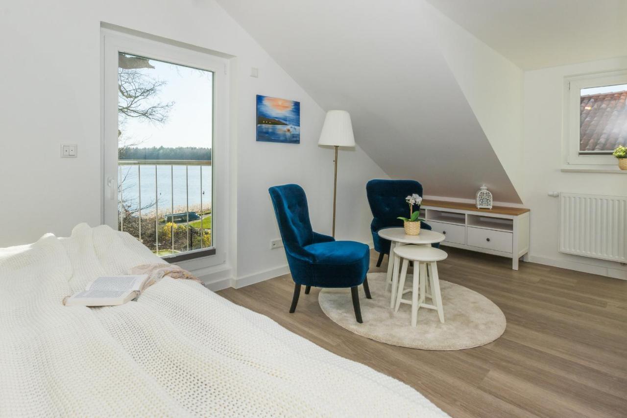 5 Sterne Ferienhaus Direkt Am See Mit Sauna-Kamin-Garten Krakow am See Eksteriør billede